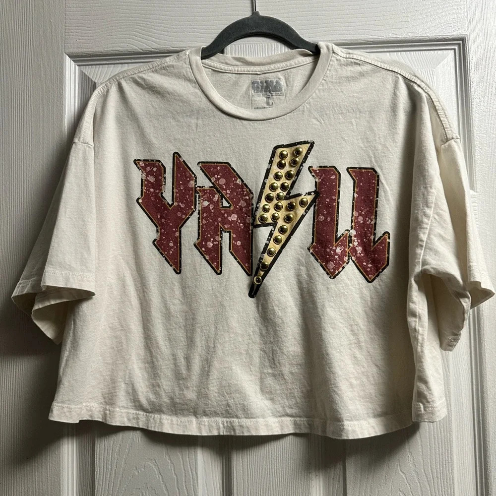 Cropped YALL Graphic Tee, Large - Picture 1 of 6